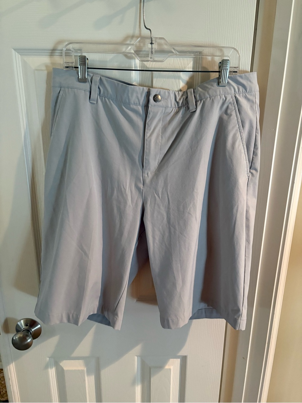 adidas Light Tan Men's Flat Front Shorts